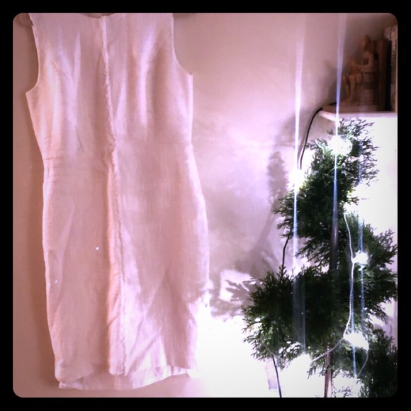 White tweed dress - Picture 1 of 6